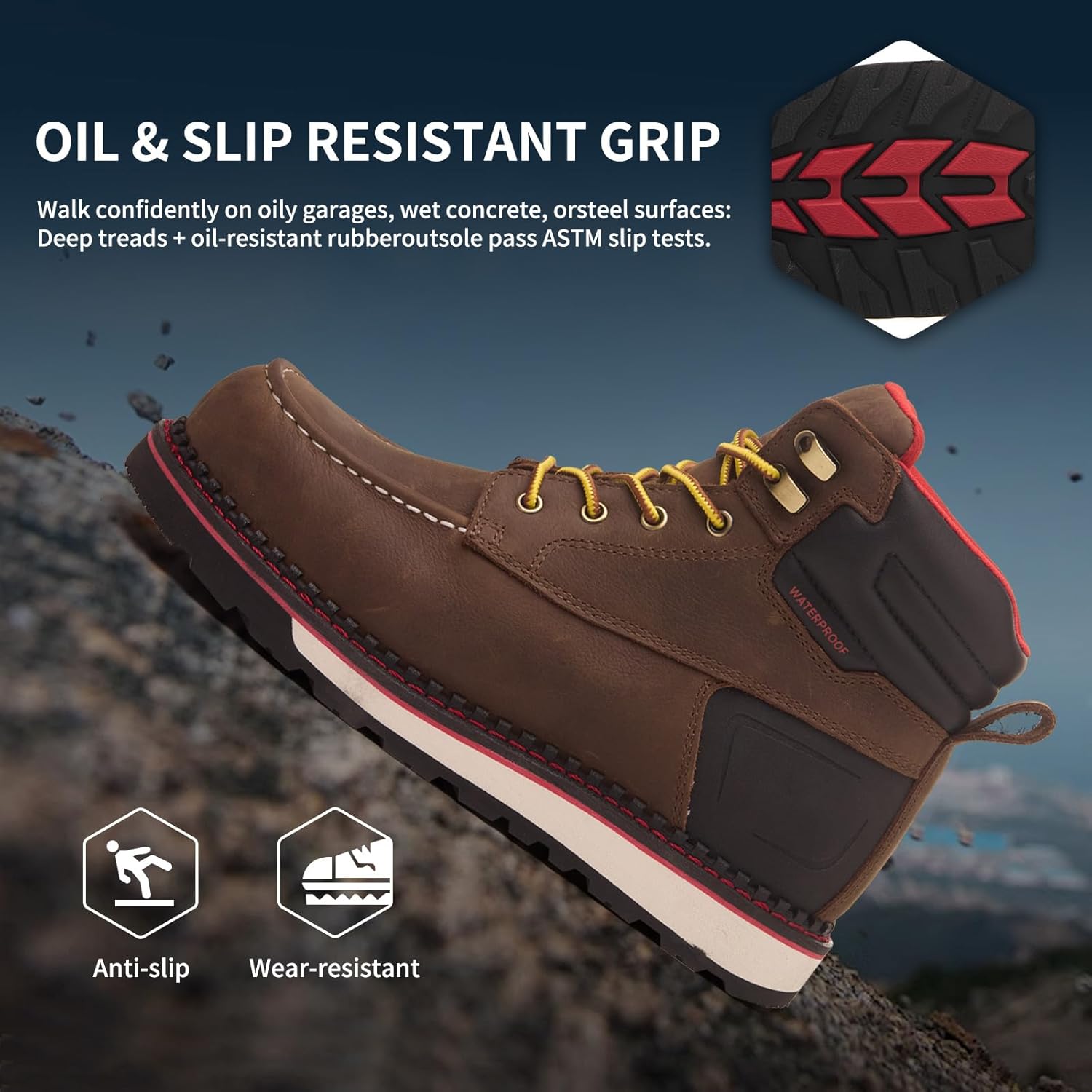 MWORK Welted Blunt Men's 6