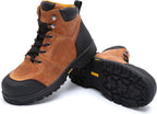 MWORK 6" Work Boots For Men Waterproof Leather ASTM F2413-18 Composite Safety Toe EH Rated Arch Support Anti Fatigue
