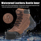 MWORK 6" Safety Work Boots For Men Waterproof ASTM F2413-18 Composite Toe Puncture Proof EH Rated Non Slip YKK Zipper Side Industrial & Construction Chairman MW2302