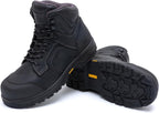 MWORK 6" Work Boots For Men Waterproof Leather ASTM F2413-18 Composite Safety Toe EH Rated Arch Support Anti Fatigue