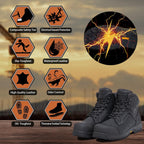 MWORK 6" Work Boots For Men Waterproof Leather ASTM F2413-18 Composite Safety Toe EH Rated Arch Support Anti Fatigue
