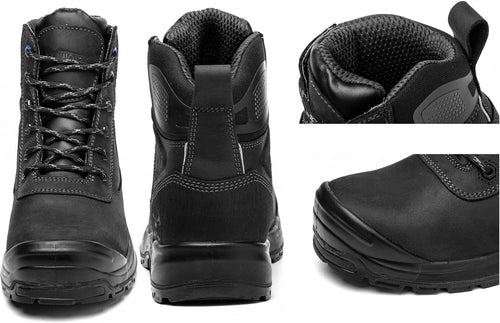 MWORK 6" Safety Work Boots For Men Water Resistant Composite Toe Puncture Resistant EH Non Slip No Metal ASTM F2413-18 Comfortable&Durable MW9276