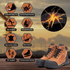 MWORK 6" Work Boots For Men Waterproof Leather ASTM F2413-18 Composite Safety Toe EH Rated Arch Support Anti Fatigue