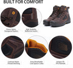 MWORK 6" Safety Work Boots For Men Water Resistant Composite Toe Puncture Resistant EH Non Slip No Metal ASTM F2413-18 Comfortable&Durable MW9276