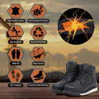 MWORK Men's 6 Inch Soft Moc Toe Work Boot, Premium Full-Grain Leather, Abrasion & Oil & Slip Toughest Wedge Sole, EH Rated, Arch Support Anti Fatigue